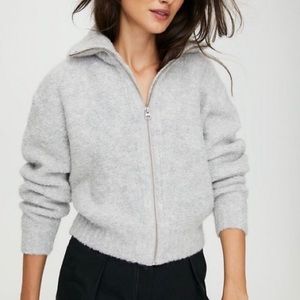 Aritzia / Wilfred Free Marilyn Zip-Up Sweater